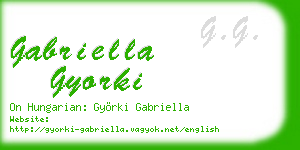 gabriella gyorki business card